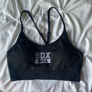 Sarah’s Day X WFA Coffee Date Seamless Sports Bra (black)